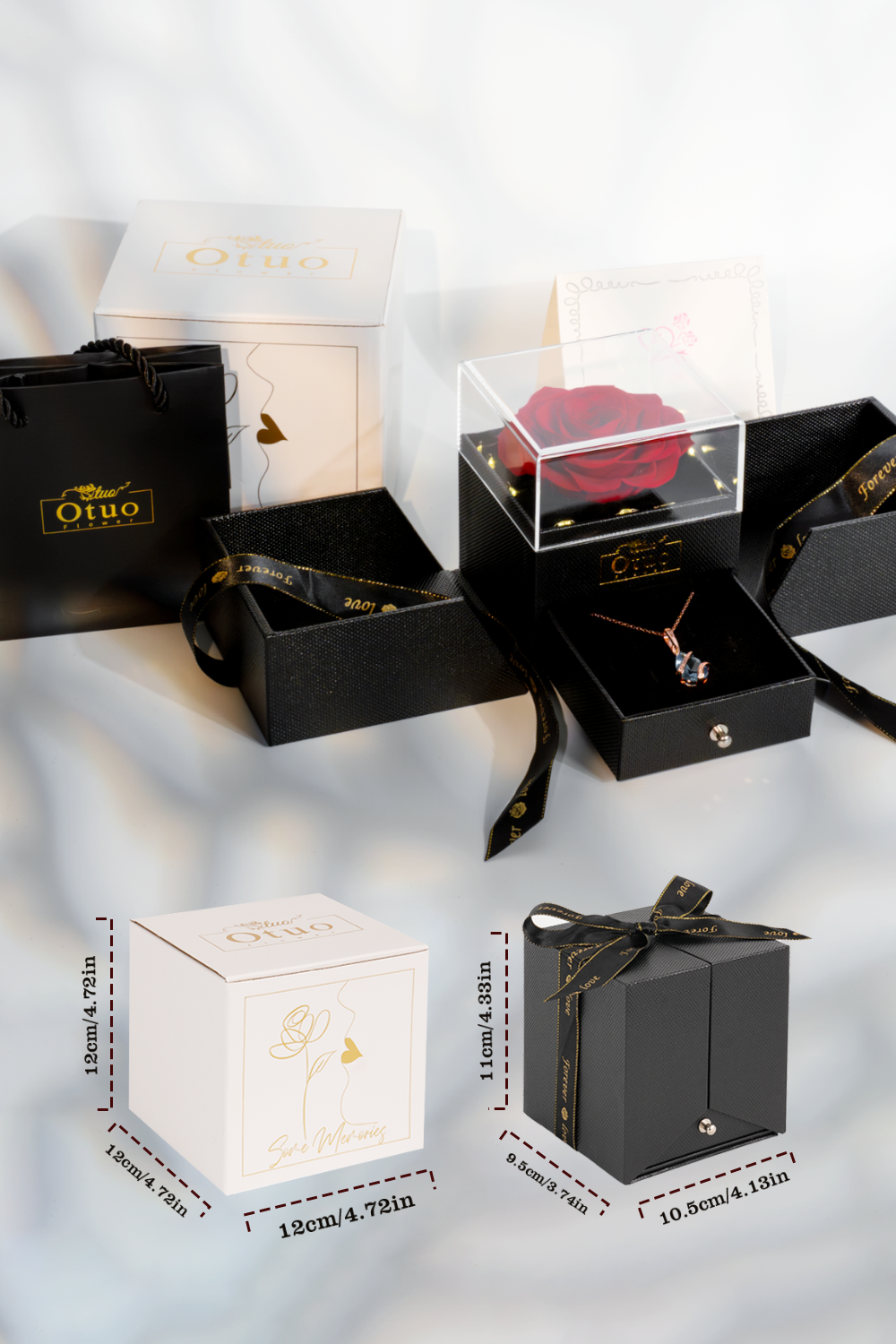 Preserved Roses Gift Jewerlry Box