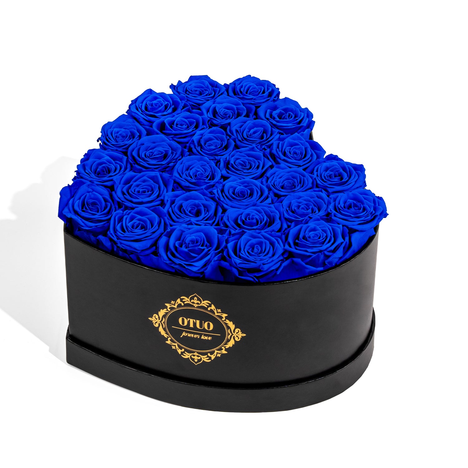 OTUO Preserved Roses in Heart-Shaped Box