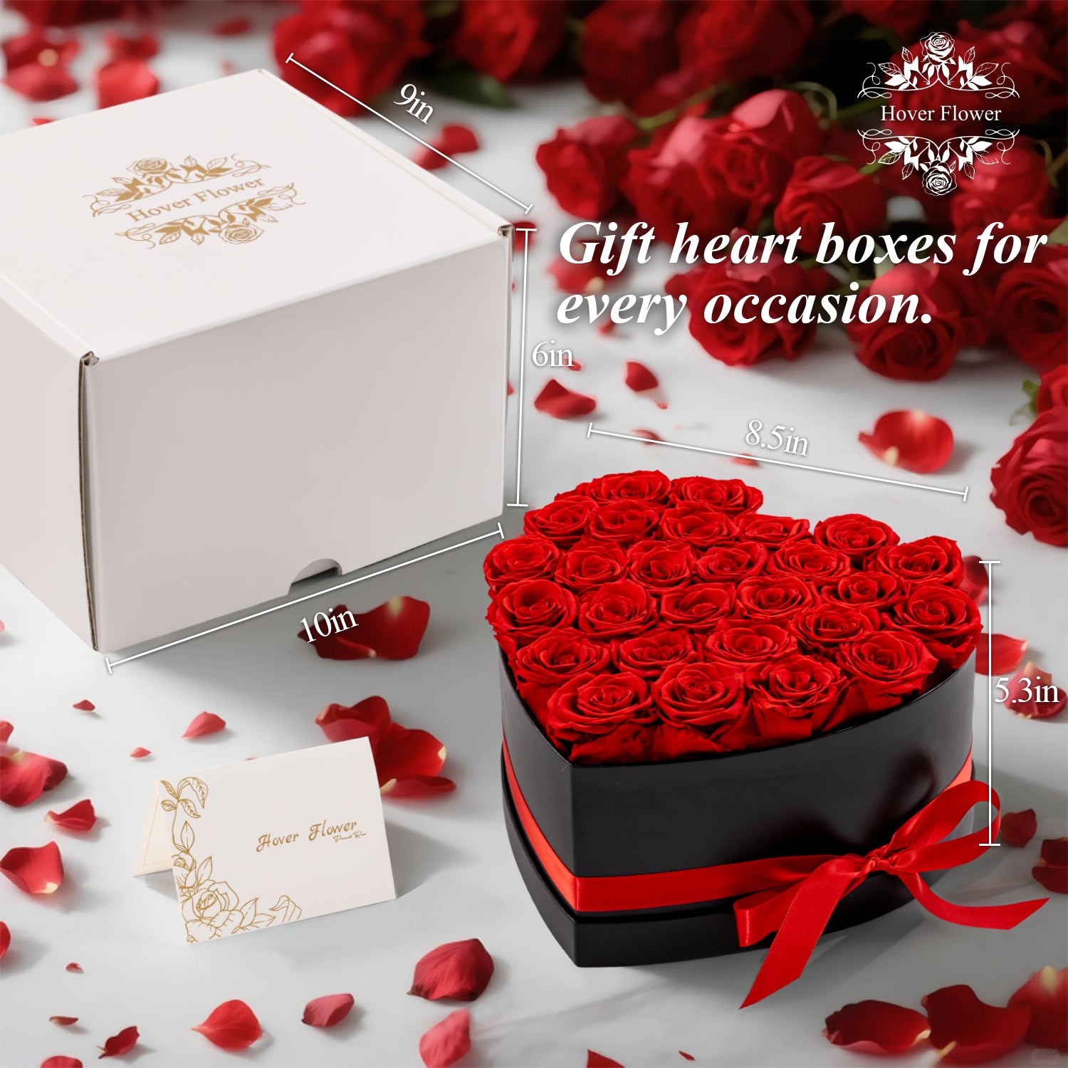 Hover Flower Forver Preserved Roses in a Box