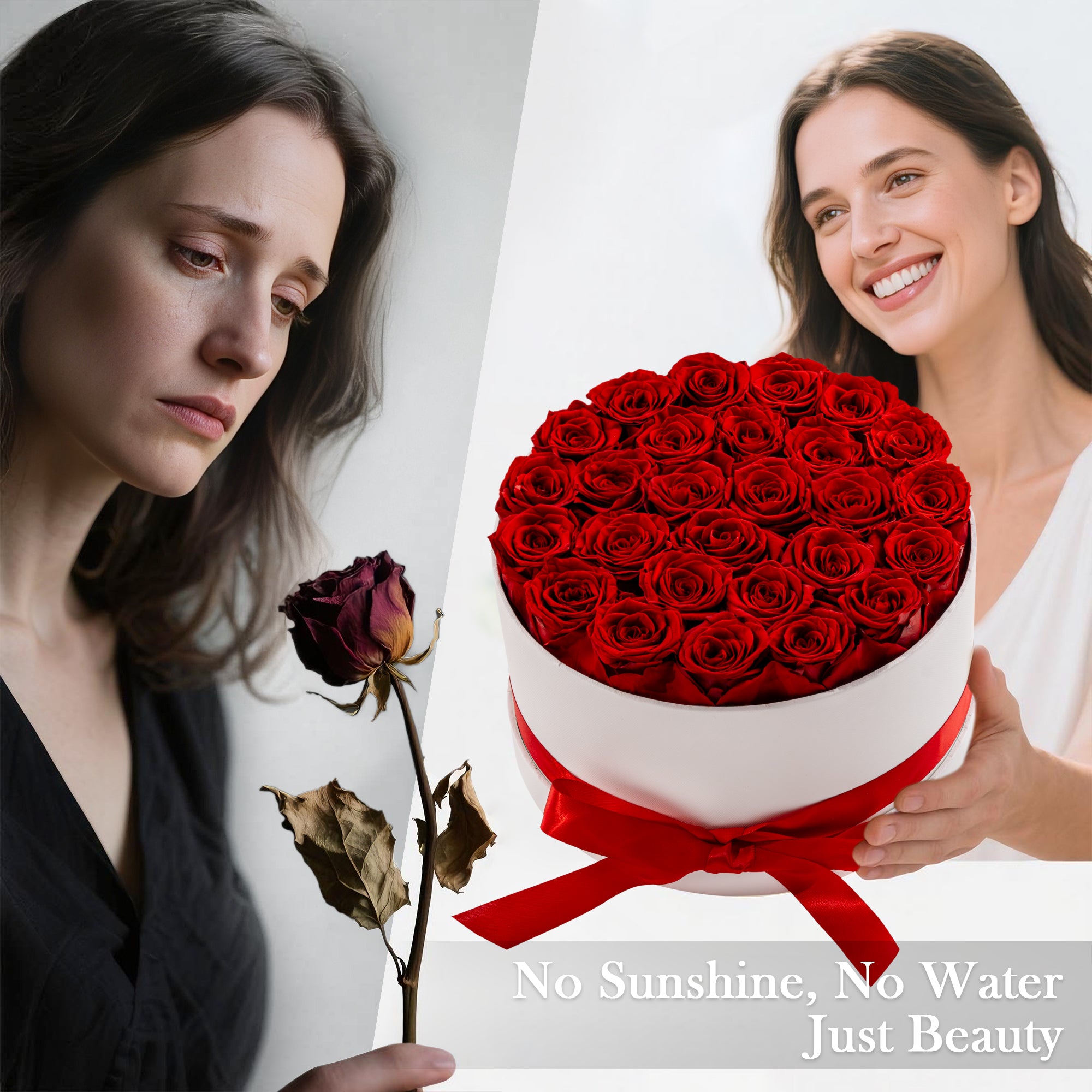 Hover Flower Preserved Roses in a Box