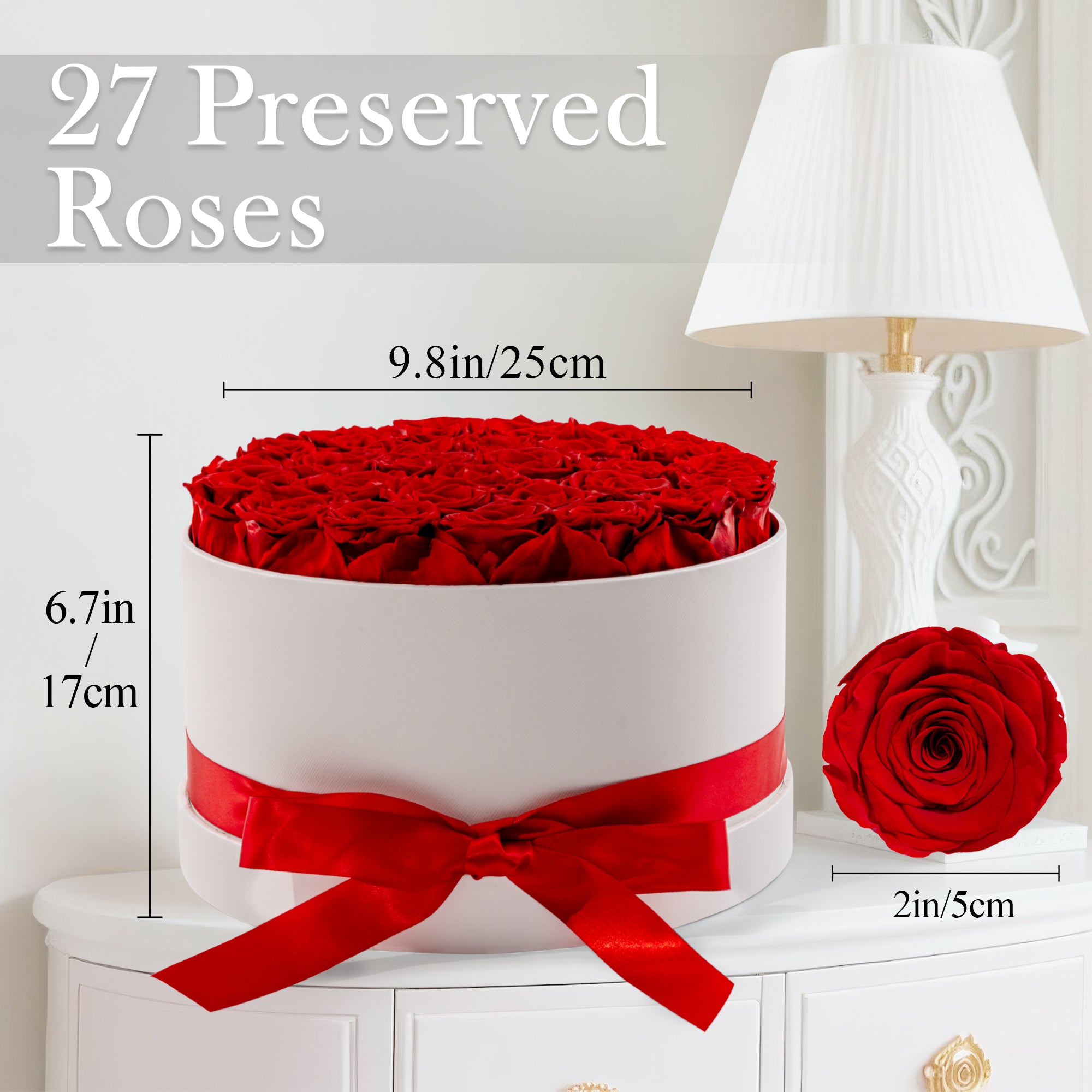 Hover Flower Preserved Roses in a Box