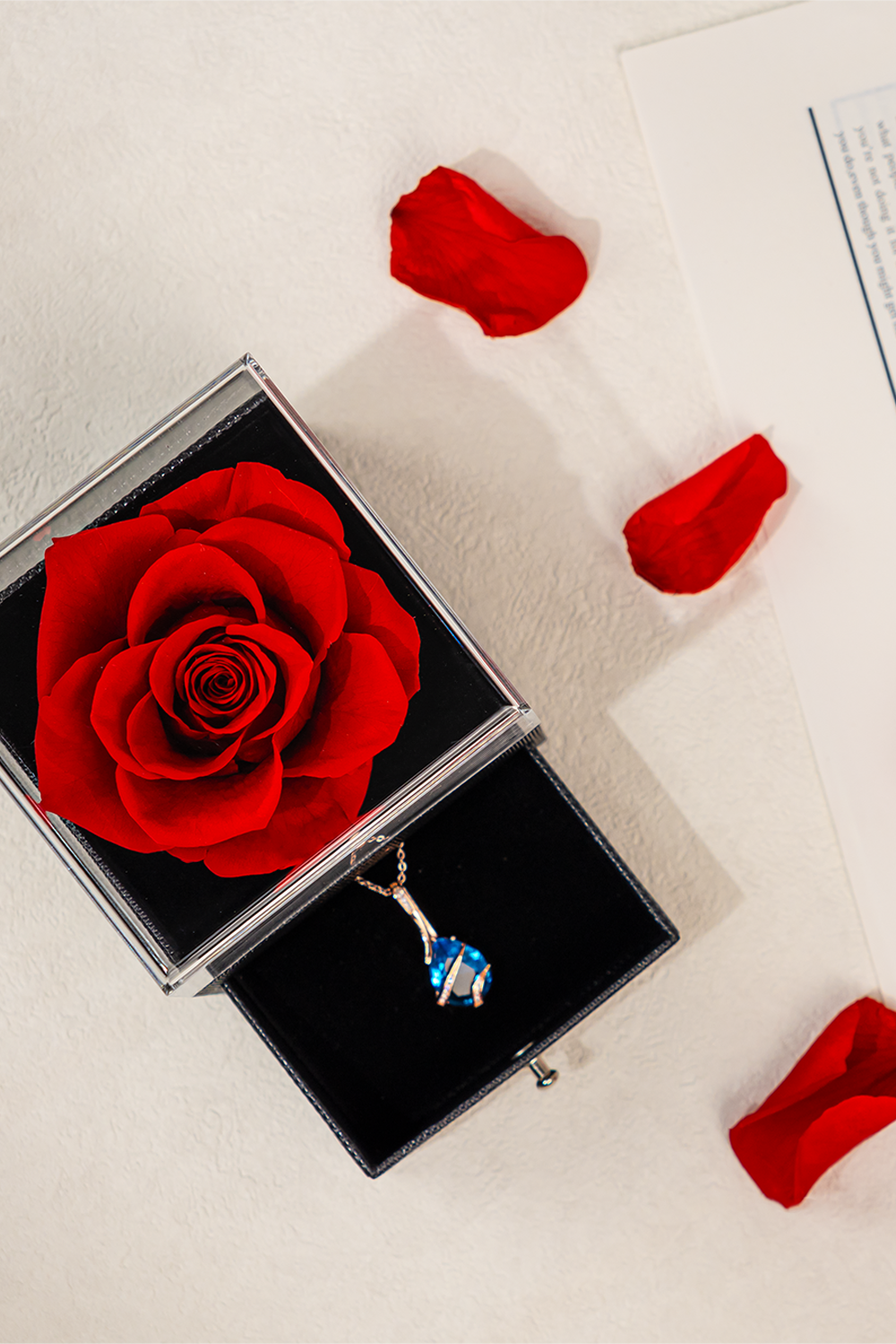 Rose Flip Jewelry Box