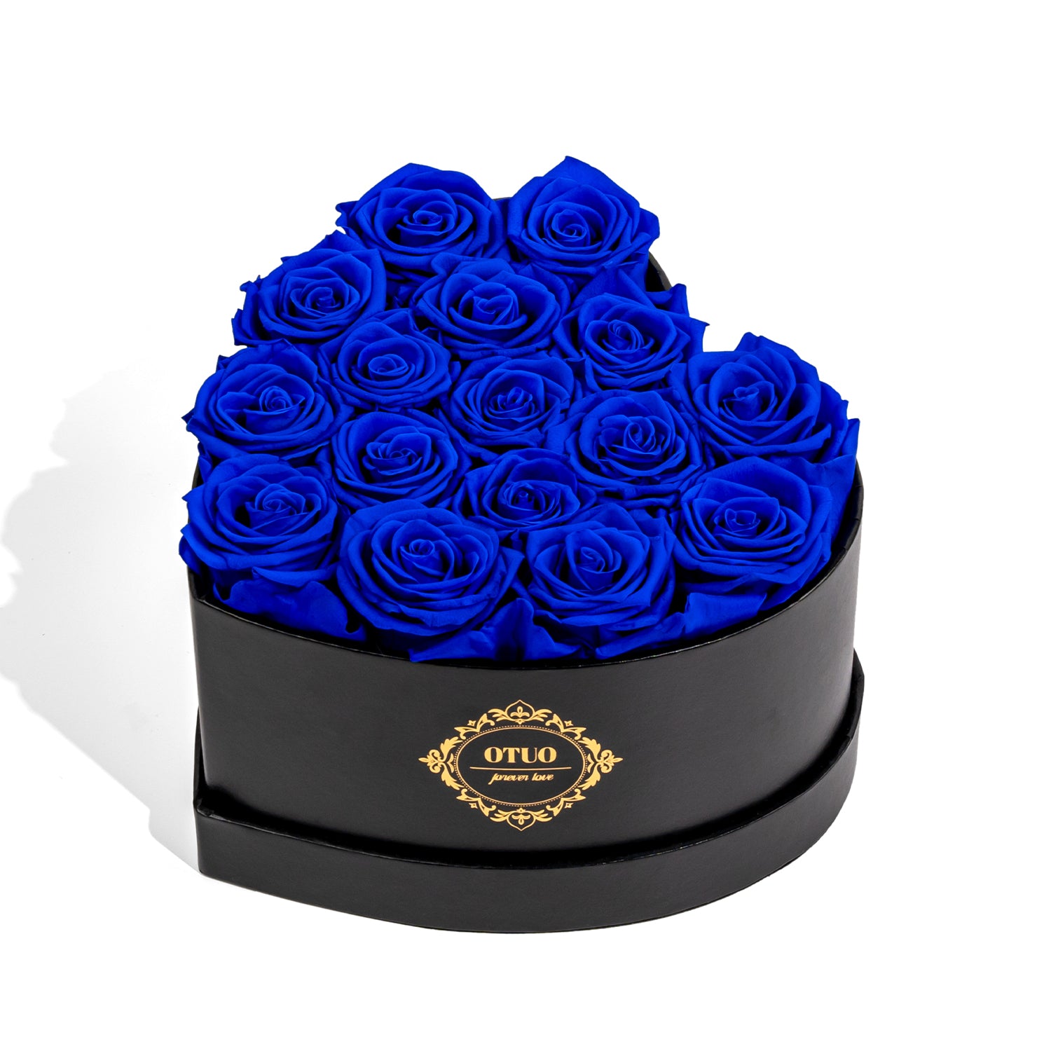 OTUO  Preserved Roses in Heart-Shaped Box
