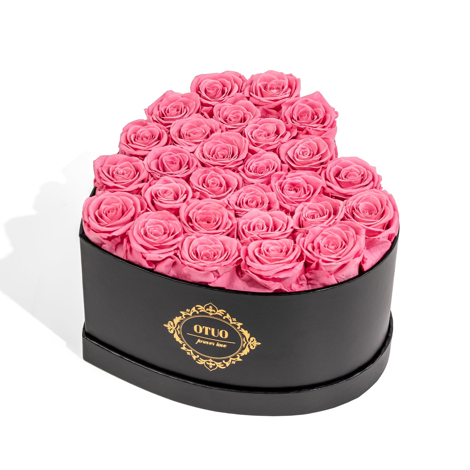 OTUO  Preserved Roses in Heart-Shaped Box