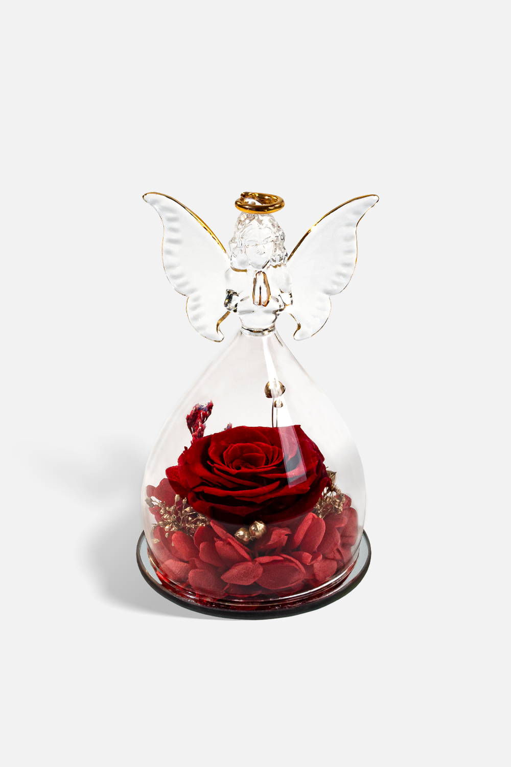 Glass Cover Angel Rose (Medium Size)