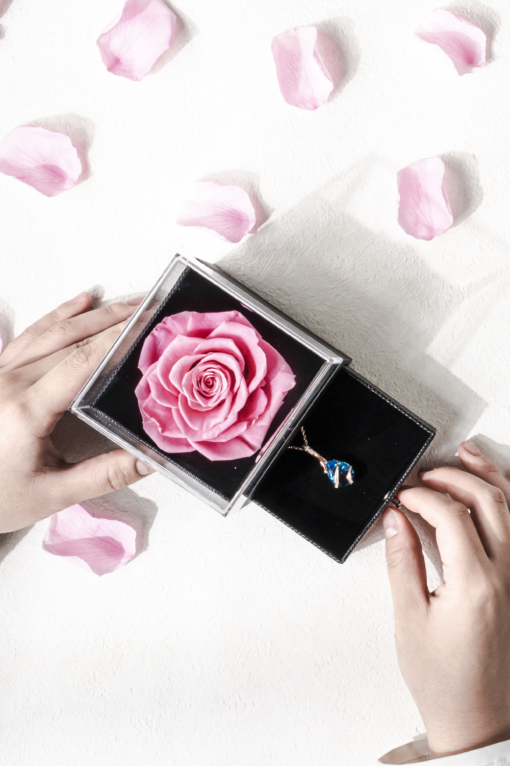 Rose Flip Jewelry Box