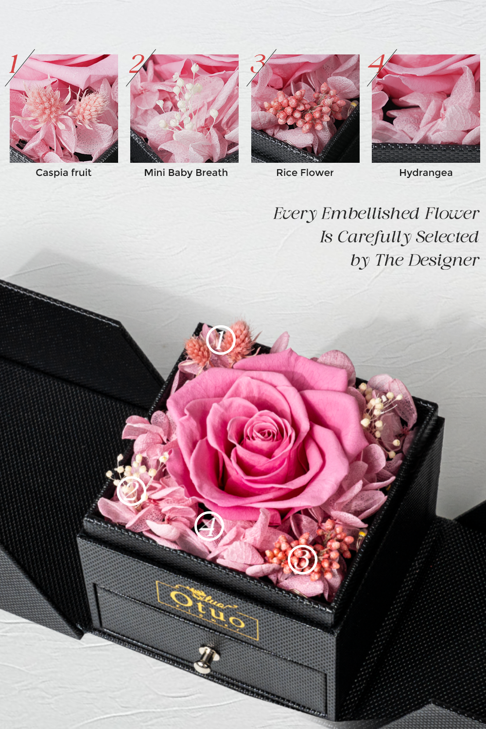 Rose Gift Jewelry Box