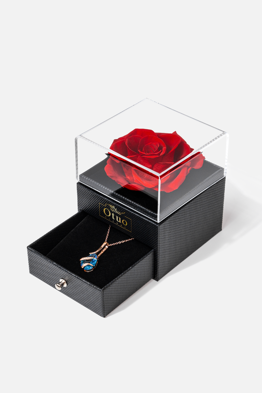 Rose Flip Jewelry Box