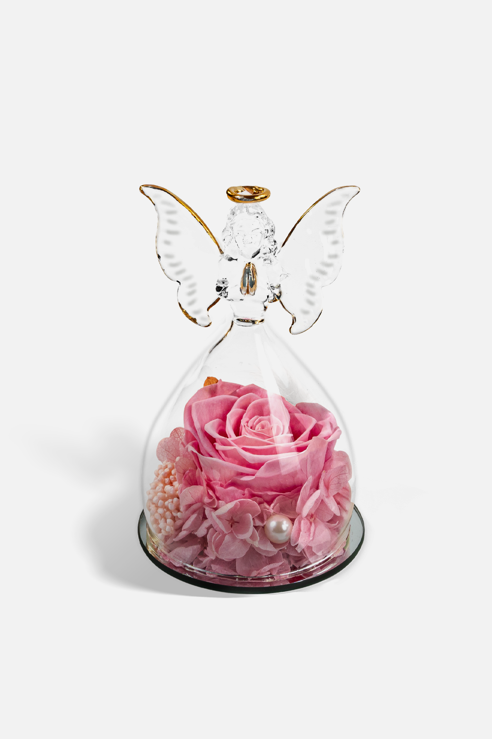 Glass Cover Angel Rose (Medium Size)