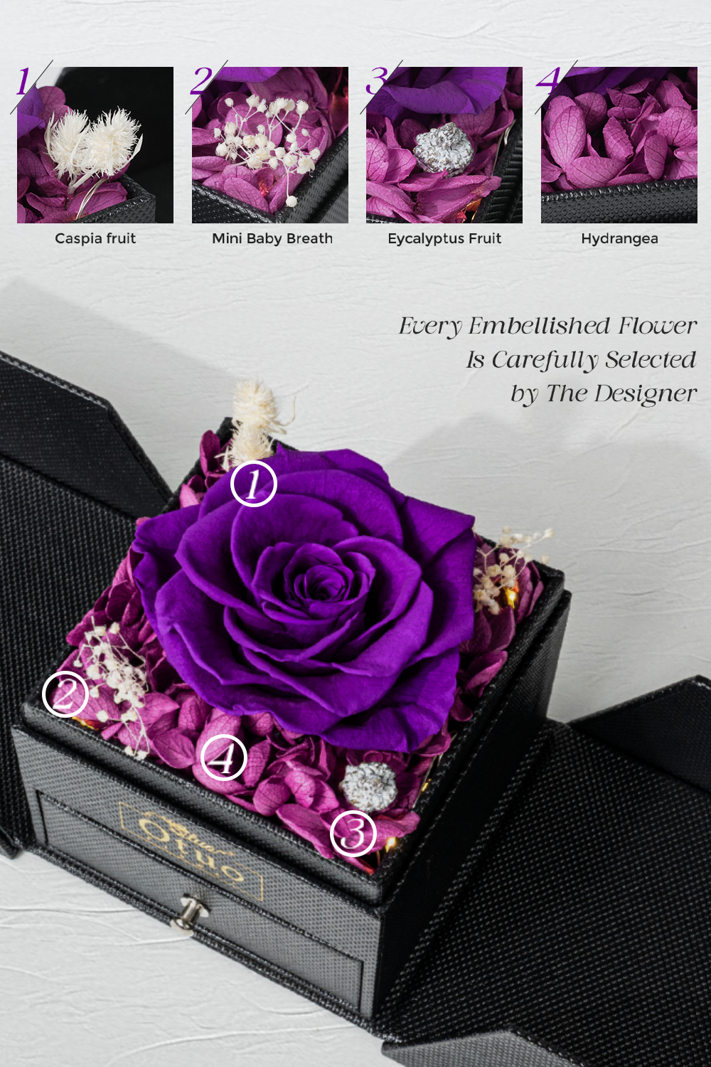 Rose Gift Jewelry Box