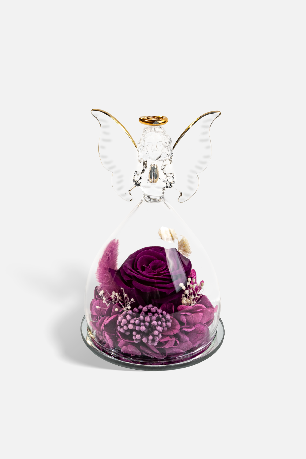 Glass Cover Angel Rose (Medium Size)