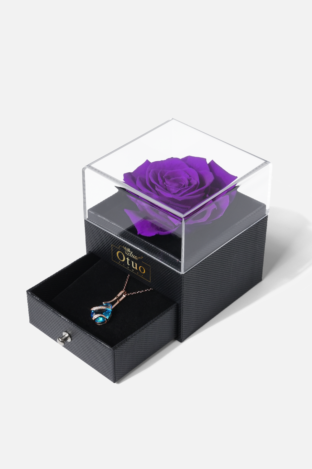 Rose Flip Jewelry Box