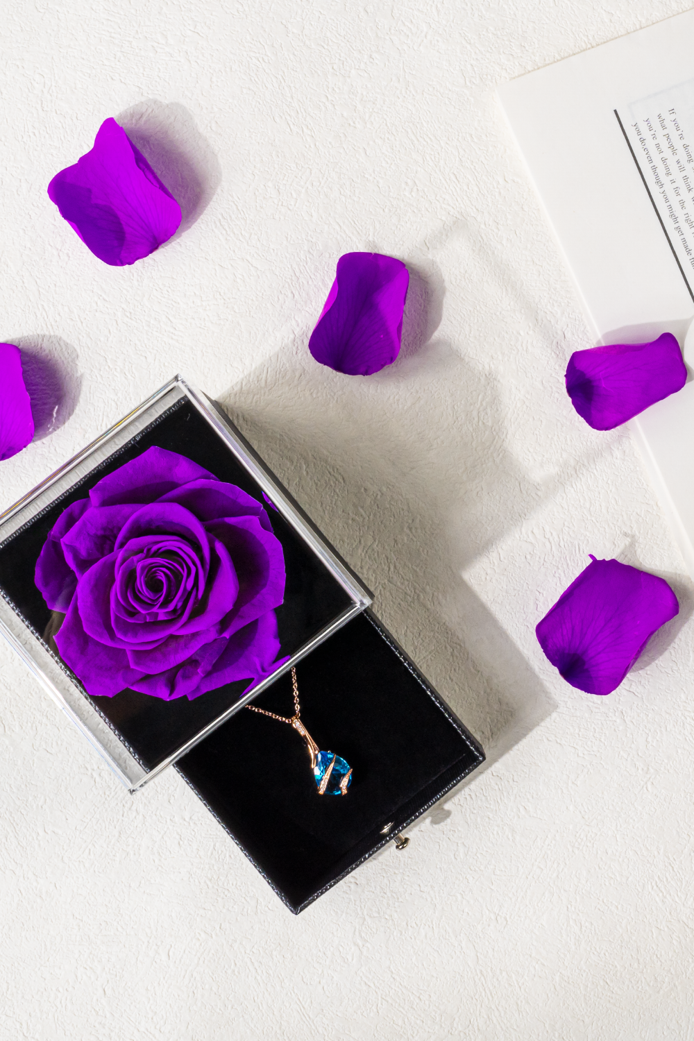 Rose Flip Jewelry Box