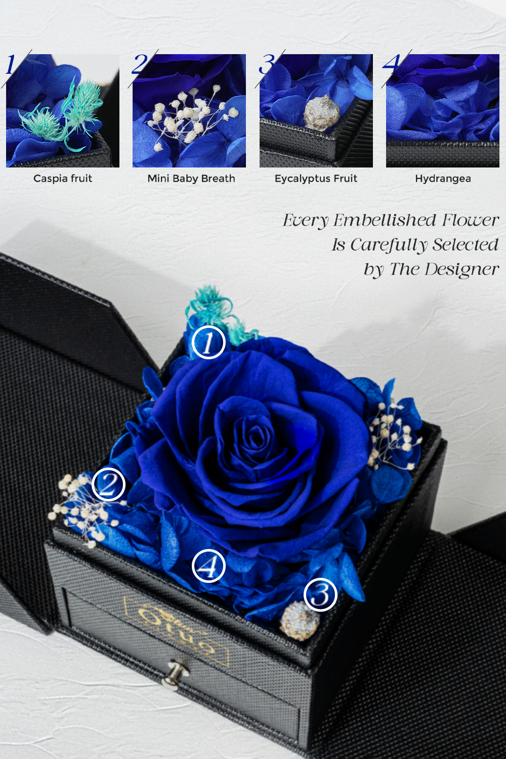 Rose Gift Jewelry Box