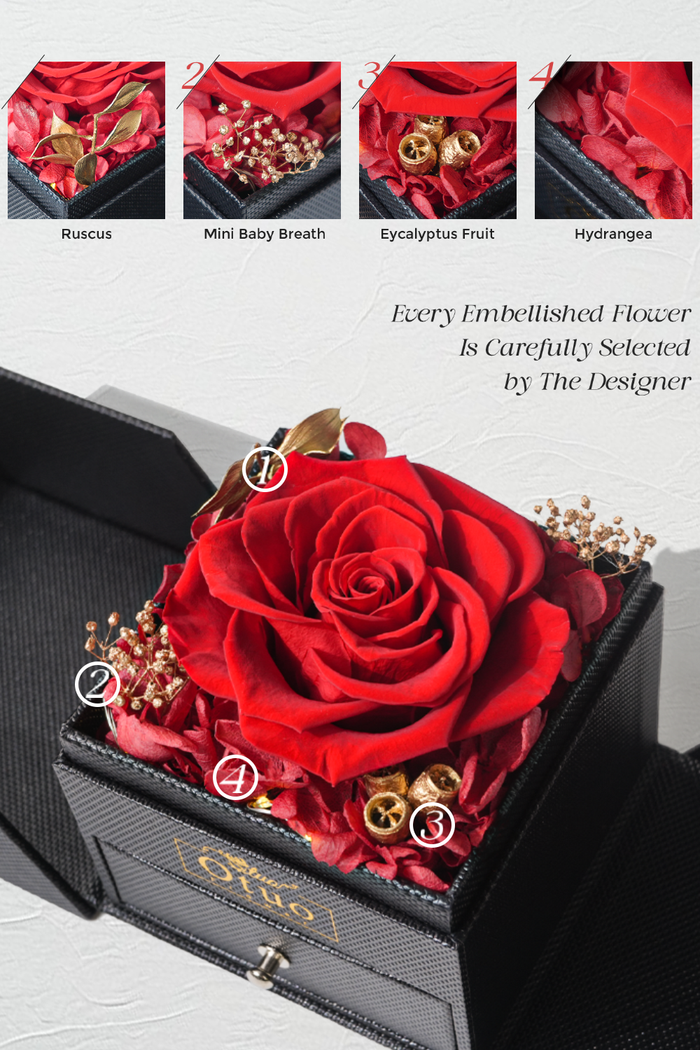 Rose Gift Jewelry Box