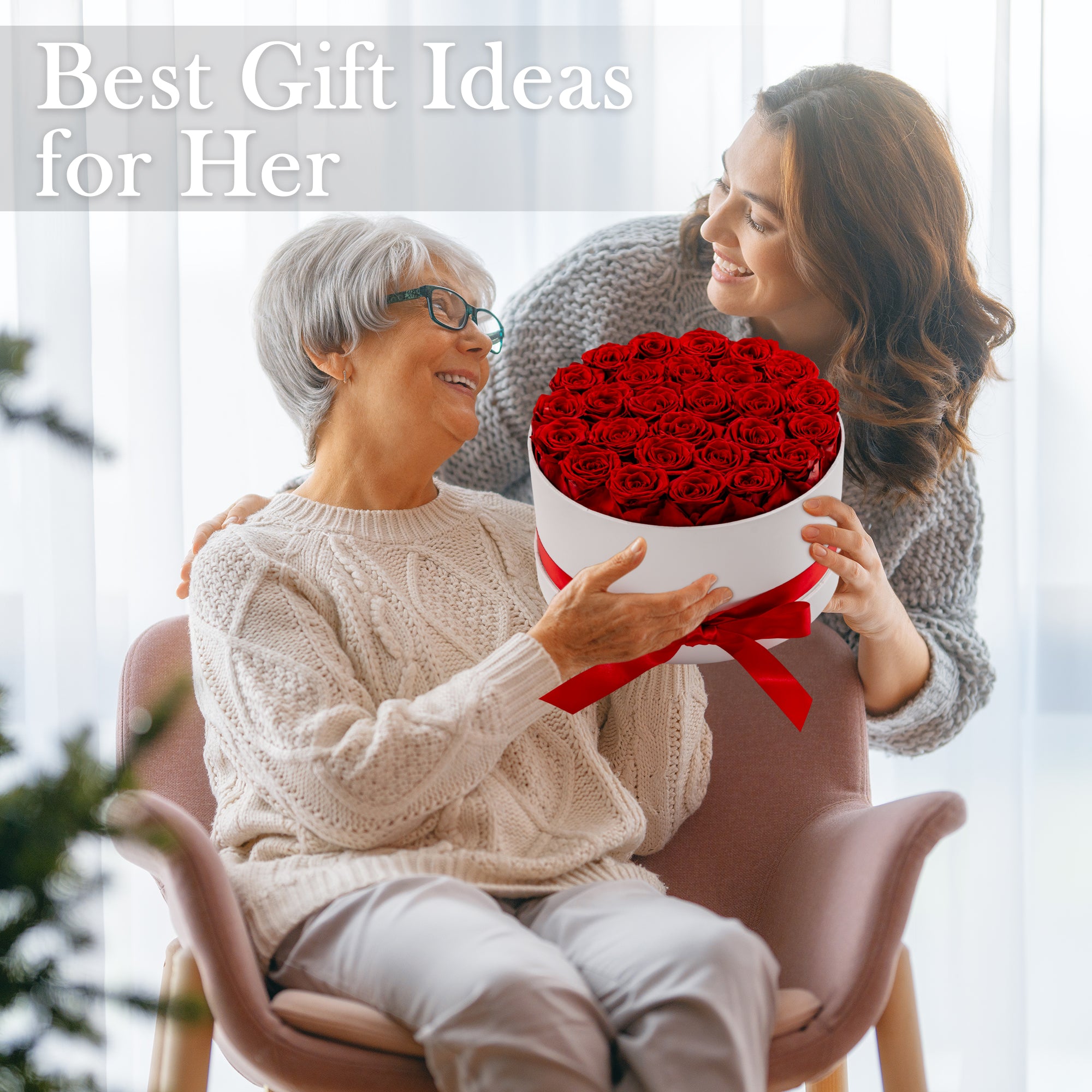 Hover Flower Preserved Roses in a Box